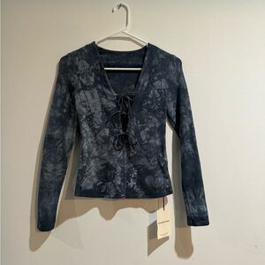 Groceries Apparel Long Sleeve Tie Dye Top